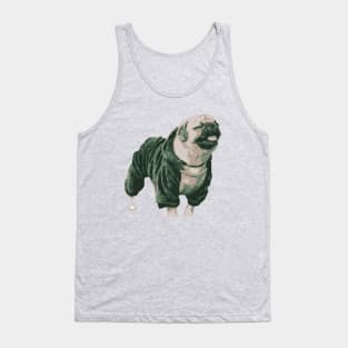 meditating dog - vector image Tank Top